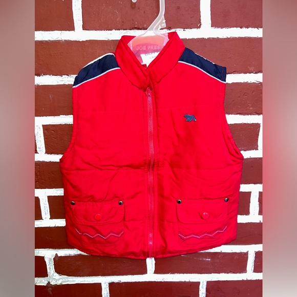 Nannette | Red puff vest | size 24m - Picture 1 of 6